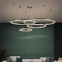 CRUISE BLACK LUX Ring Chandelier by Lampadom - ambient shot