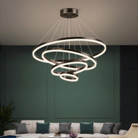 CRUISE MORE LUX Ring Chandelier by Lampadom - scale reference
