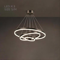 CRUISE MORE LUX Ring Chandelier by Lampadom - scale reference