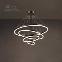 CRUISE MORE LUX Ring Chandelier by Lampadom - top view