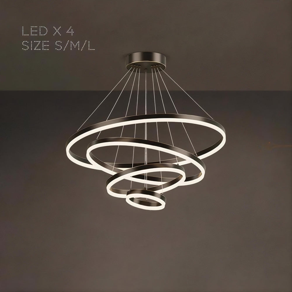 CRUISE MORE LUX Ring Chandelier by Lampadom - angle view