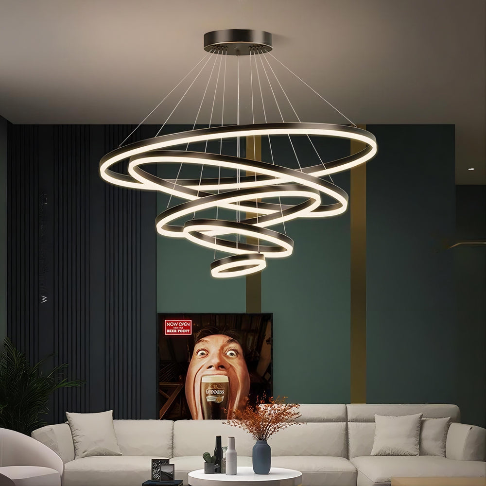 CRUISE MORE LUX Ring Chandelier by Lampadom - top view