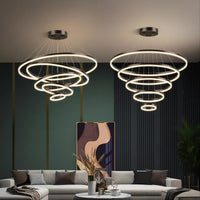 CRUISE MORE LUX Ring Chandelier by Lampadom - side view