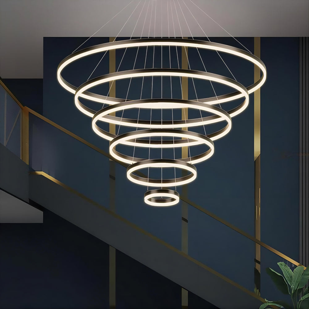 CRUISE MORE LUX Ring Chandelier by Lampadom - ambient shot