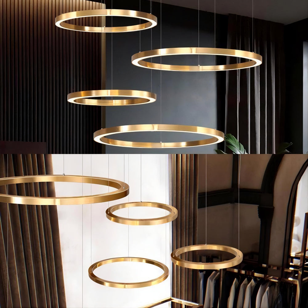 CRUISE ONE Ring Chandelier by Lampadom - angle view