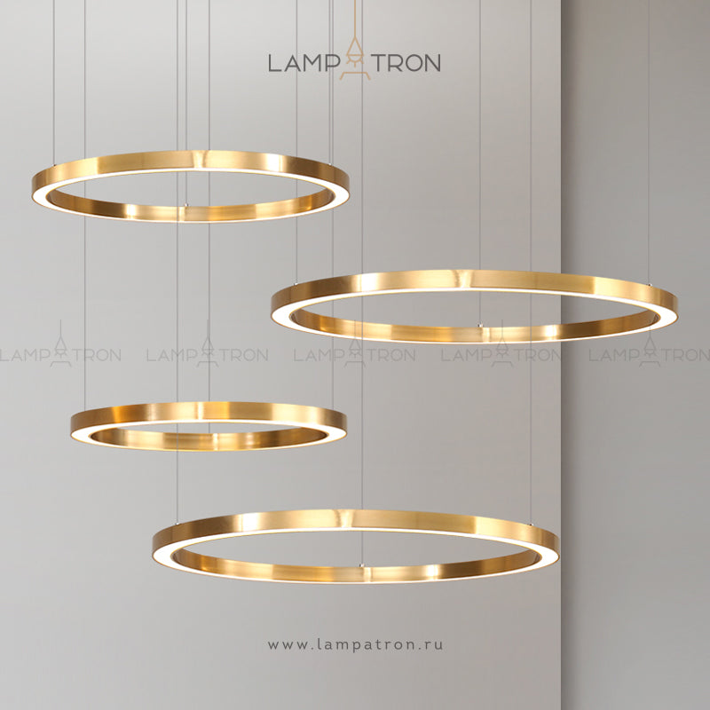 CRUISE ONE Ring Chandelier by Lampadom - close-up