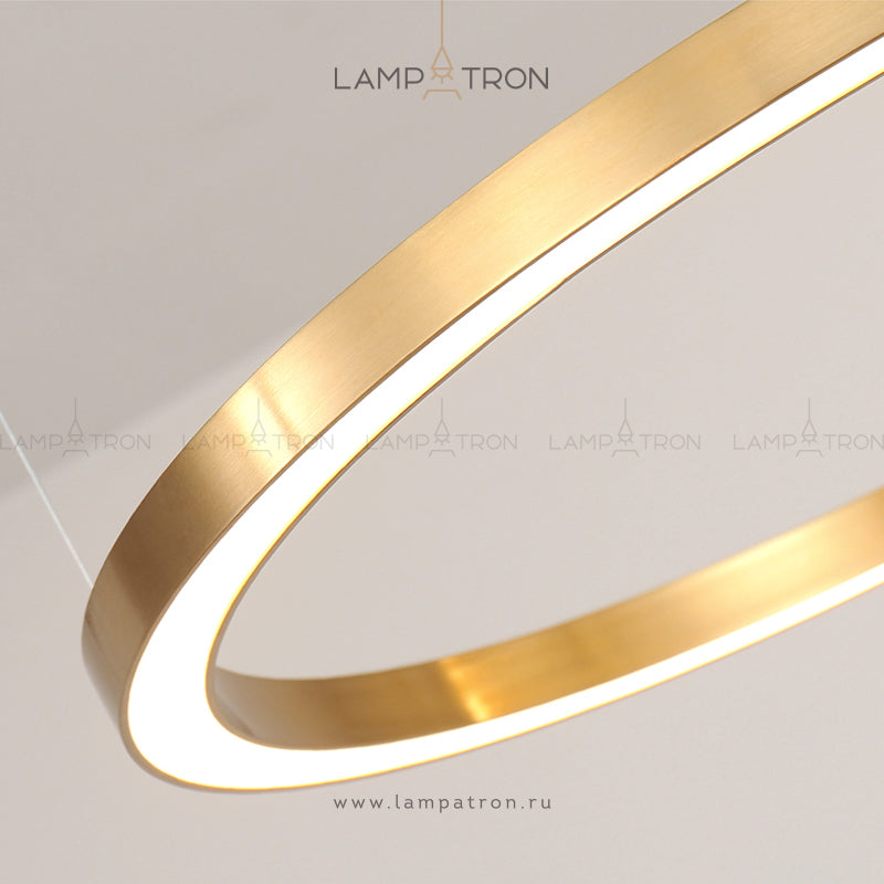 CRUISE ONE Ring Chandelier by Lampadom - angle view