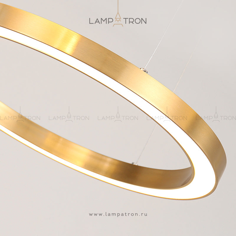 CRUISE ONE Ring Chandelier by Lampadom - side view