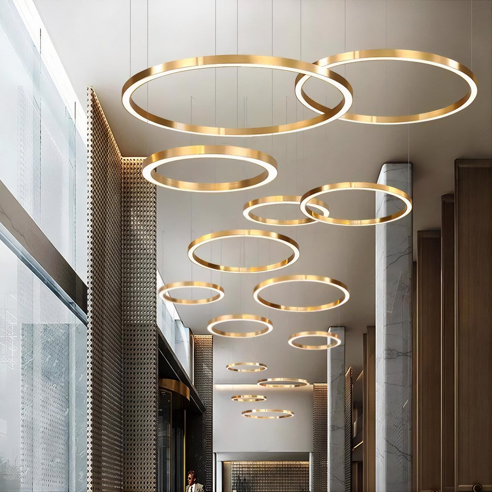 CRUISE ONE Ring Chandelier by Lampadom - ambient shot