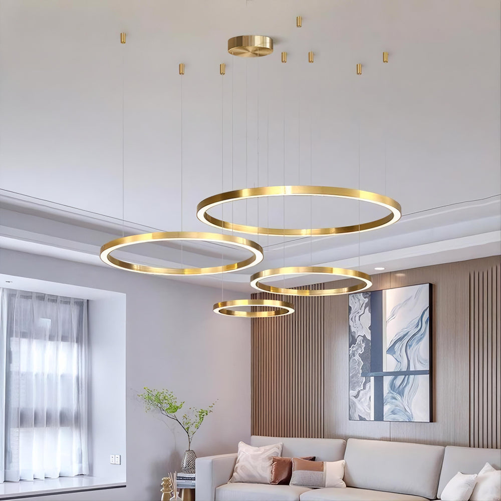 CRUISE Ring Chandelier by Lampadom - scale reference