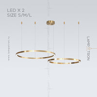 CRUISE Ring Chandelier by Lampadom - close-up