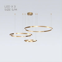 CRUISE Ring Chandelier by Lampadom - scale reference