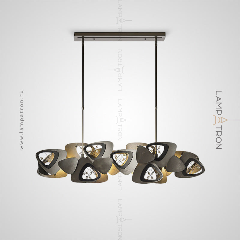 DAGMAR Linear Chandelier by Lampadom - ambient shot