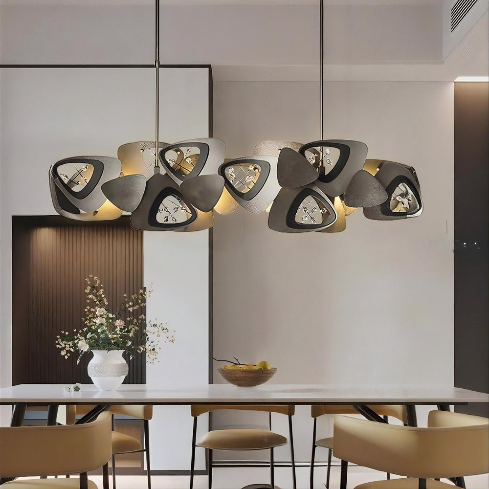 DAGMAR Linear Chandelier by Lampadom - angle view