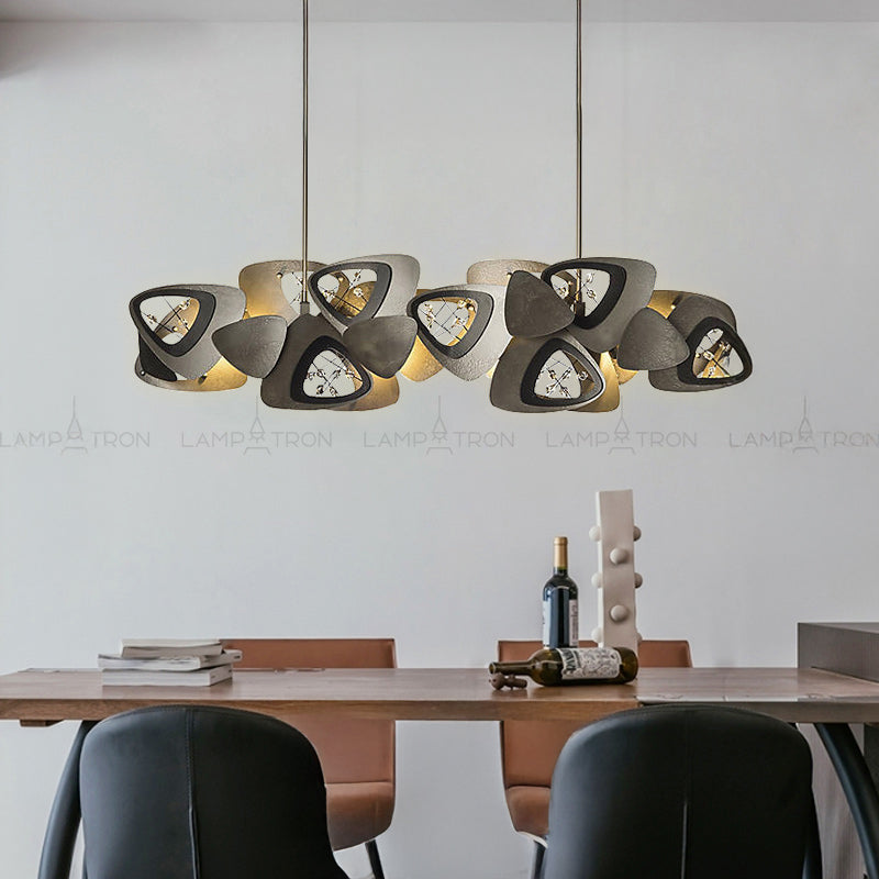 DAGMAR Linear Chandelier by Lampadom - top view