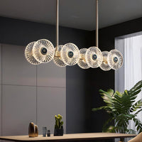 DAMIANA Linear Chandelier by Lampadom - angle view