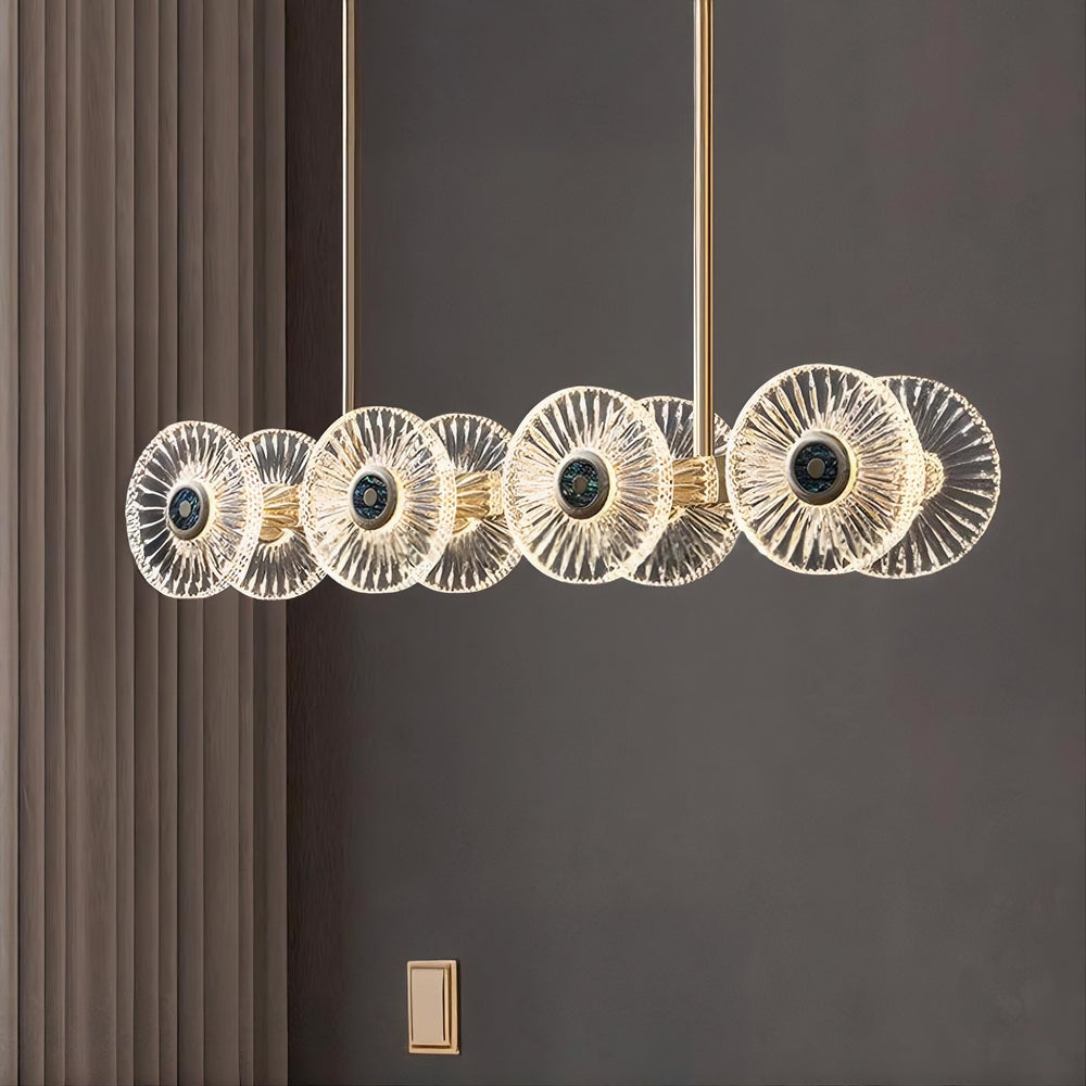 DAMIANA Linear Chandelier by Lampadom - ambient shot