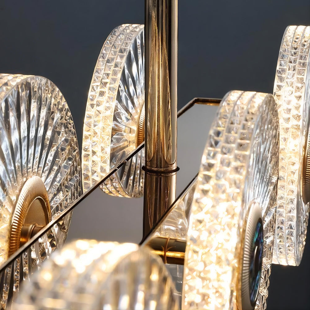DAMIANA Linear Chandelier by Lampadom - detail view