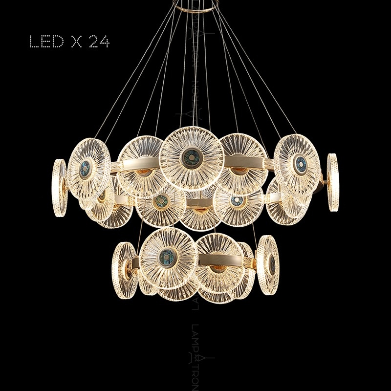 DAMIANA Ring Chandelier by Lampadom - side view