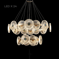 DAMIANA Ring Chandelier by Lampadom - side view