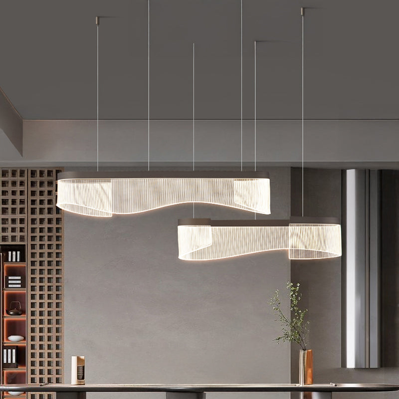 DANELIUS DUO Linear Chandelier by Lampadom - ambient shot