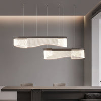 DANELIUS DUO Linear Chandelier by Lampadom - side view