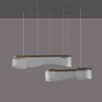 DANELIUS DUO Linear Chandelier by Lampadom - detail view
