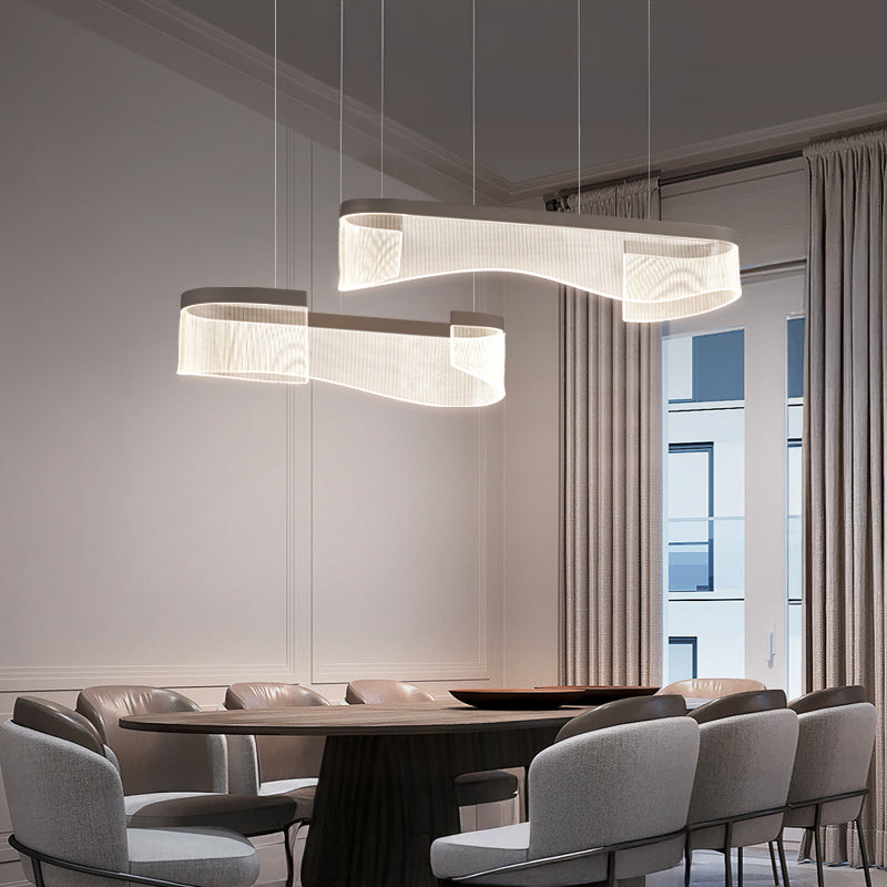 DANELIUS DUO Linear Chandelier by Lampadom - top view