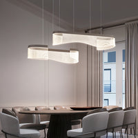 DANELIUS DUO Linear Chandelier by Lampadom - top view