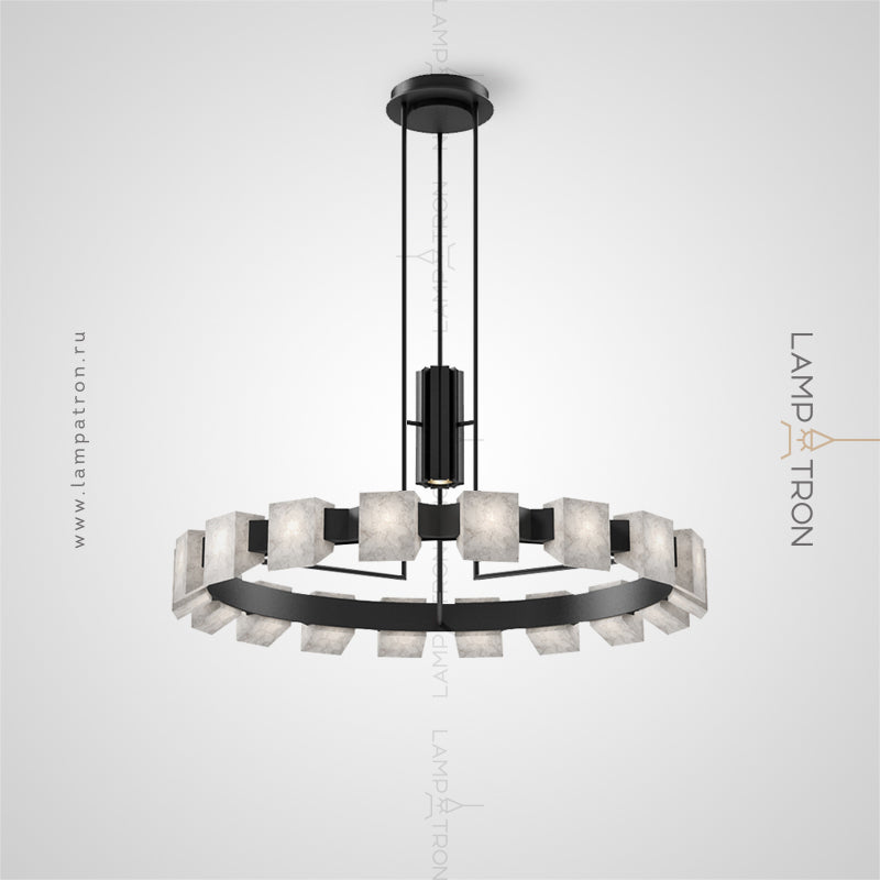DANIA Ring Chandelier by Lampadom - side view