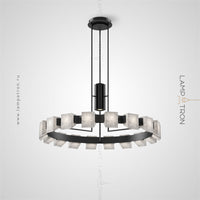 DANIA Ring Chandelier by Lampadom - side view