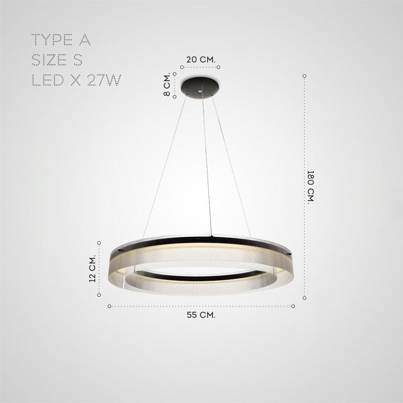 DANKERT Ring Chandelier by Lampadom - top view
