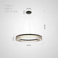 DANKERT Ring Chandelier by Lampadom - top view