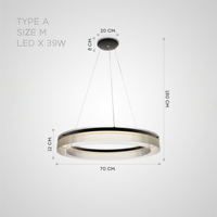 DANKERT Ring Chandelier by Lampadom - angle view