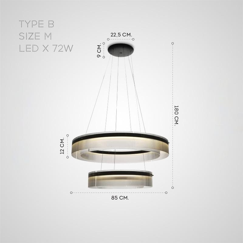 DANKERT Ring Chandelier by Lampadom - close-up