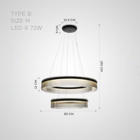 DANKERT Ring Chandelier by Lampadom - close-up