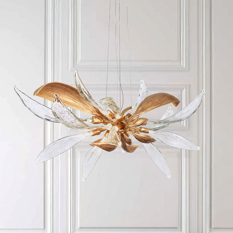 DANTE Chandelier Chandelier in Crystal by Lampadom - side view