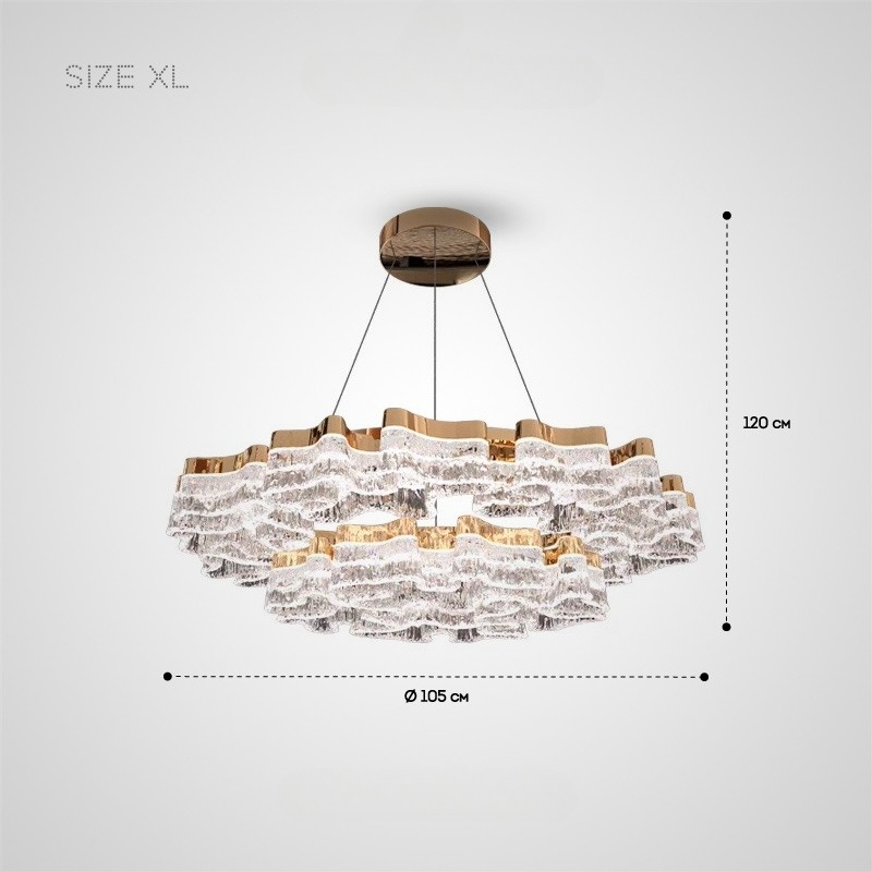 DARREN RING Chandelier by Lampadom - angle view