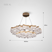 DARREN RING Chandelier by Lampadom - angle view