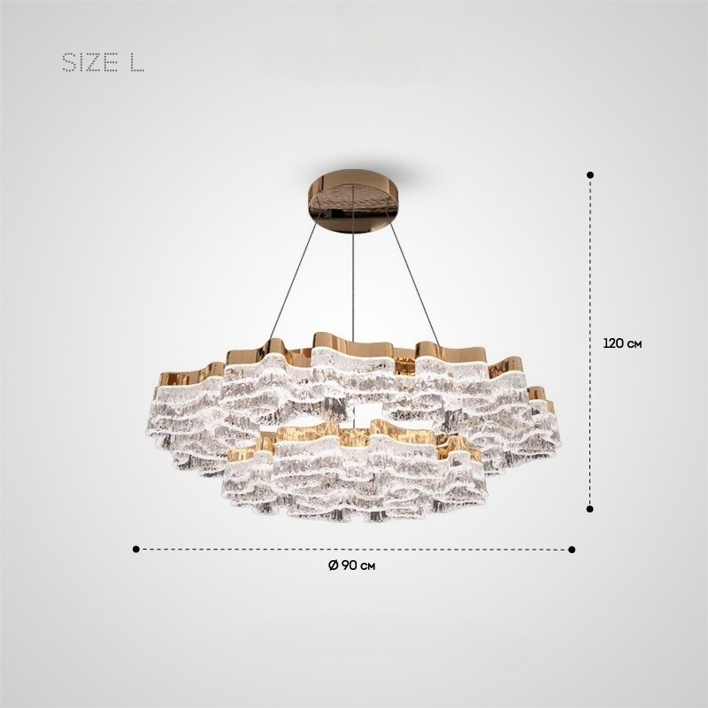 DARREN RING Chandelier by Lampadom - side view