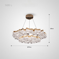 DARREN RING Chandelier by Lampadom - side view