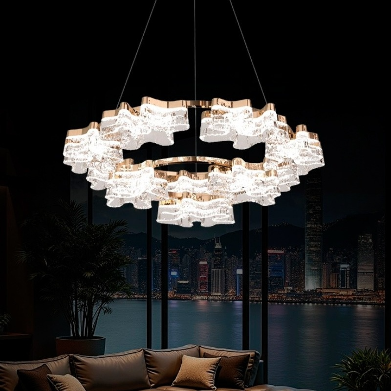 DARREN RING Chandelier by Lampadom - side view