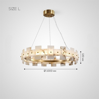 DEBORA B Ring Chandelier by Lampadom - close-up