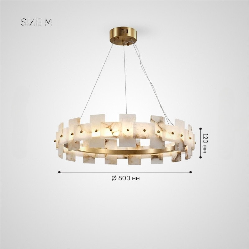 DEBORA B Ring Chandelier by Lampadom - side view