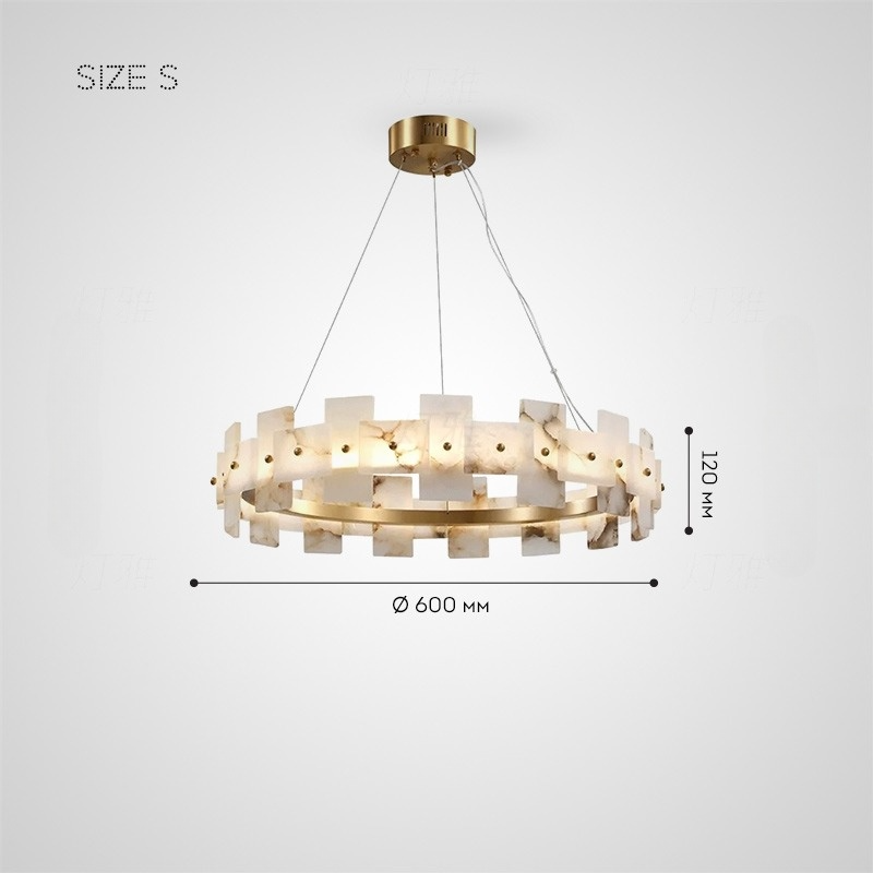 DEBORA B Ring Chandelier by Lampadom - angle view