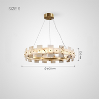 DEBORA B Ring Chandelier by Lampadom - angle view