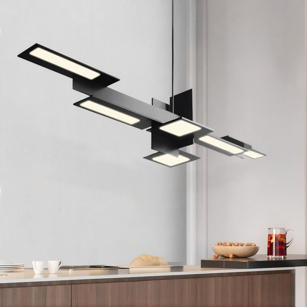 DEGAS Linear Chandelier by Lampadom - close-up
