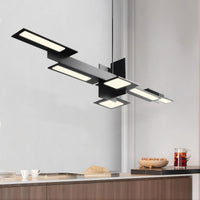 DEGAS Linear Chandelier by Lampadom - angle view