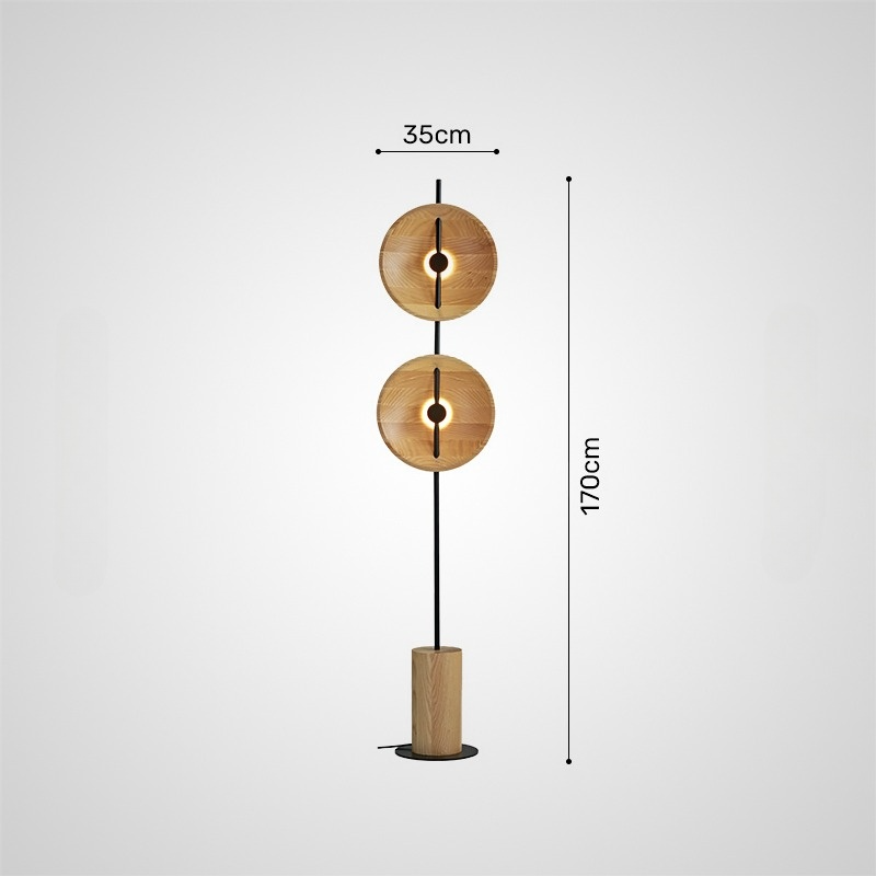 DELANO WOOD Floor Lamp by Lampadom - close-up