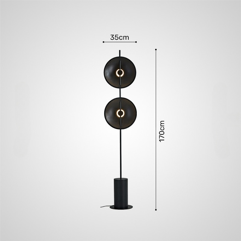DELANO WOOD Floor Lamp by Lampadom - side view